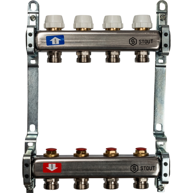 Коллектор  4 вых.  STOUT 