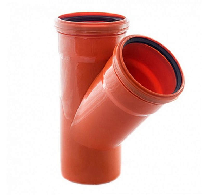 Тройник РЫЖИЙ ПП 110х110 45гр 