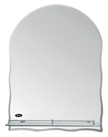 Зеркало серебро с полочкой 60*45  Р702 