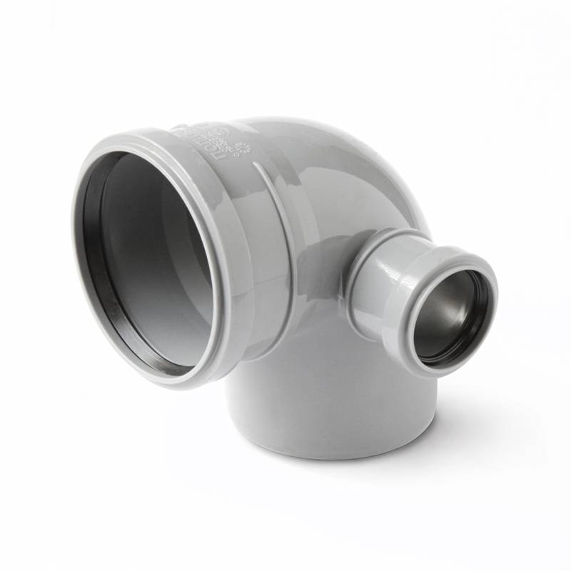 Отвод ПП 110х90 с патрубком 50 ПРАВЫЙ