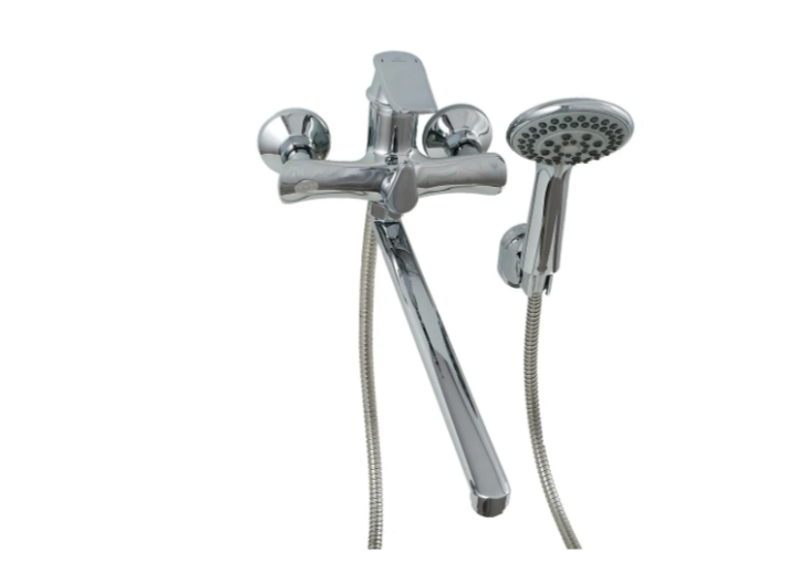 Смеситель д/ванны D80-222139 одн.плос.изл.шар.перекл. D139