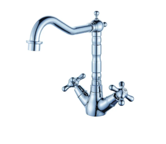 Смеситель д/кухни D80744314 двух.выс.изл.гайка  D314  