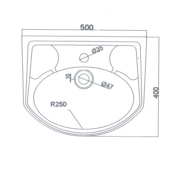 Умывальник  50 мебельный Браво