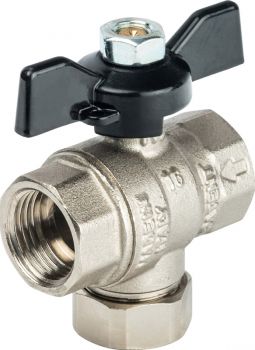 STOUT Кран шаровой с фильтром Dy20 бабочка м-м (SVF 0002 000020)