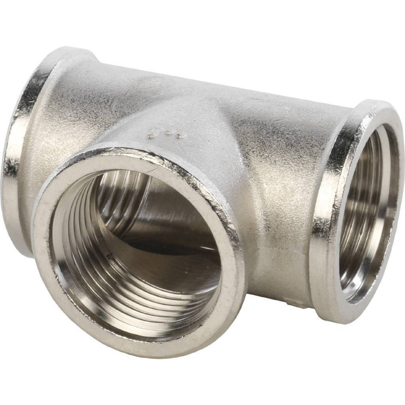 STOUT Тройник никелированный Dy25