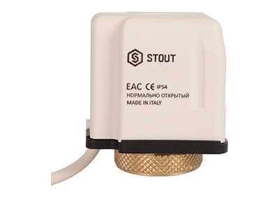 Сервопривод электротермический, нормально открытый, 230 В STE-0010-230002 