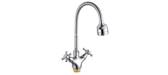 Смеситель д/кухни D80748314 двух.изл.регул.гайка D314