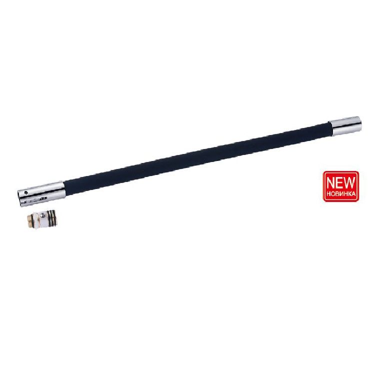 Излив для смесителя гибкий силиконовый Черный P68-1L резьба: внутреняя 