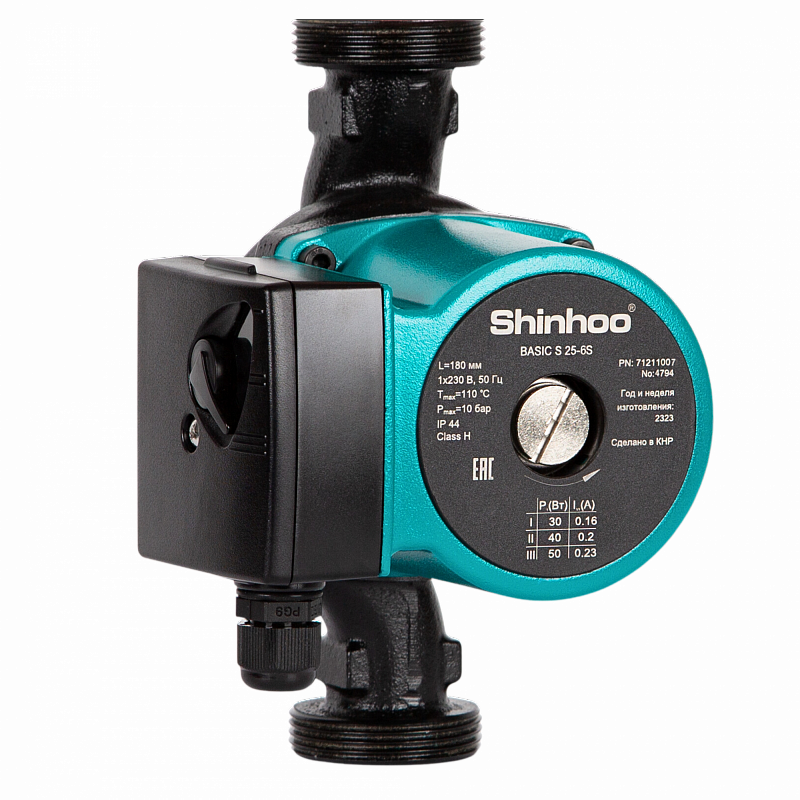 Насос  циркуляционный BASIC S 32-6S 180 1x230V SHINHOO