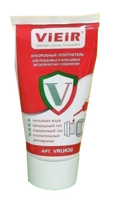 Анаэробный уплотнитель,красный VRUK50