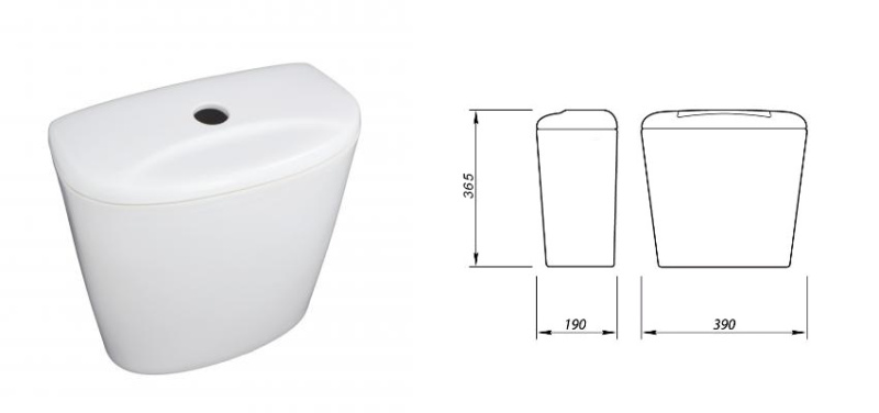 Бачок Лобня Универсал п/кнопку