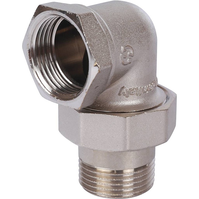 STOUT Американка угловая никель Dy25 м-шт