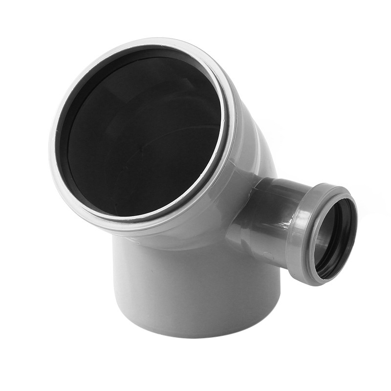 Отвод ПП 110х45 с патрубком 50 ПРАВЫЙ   