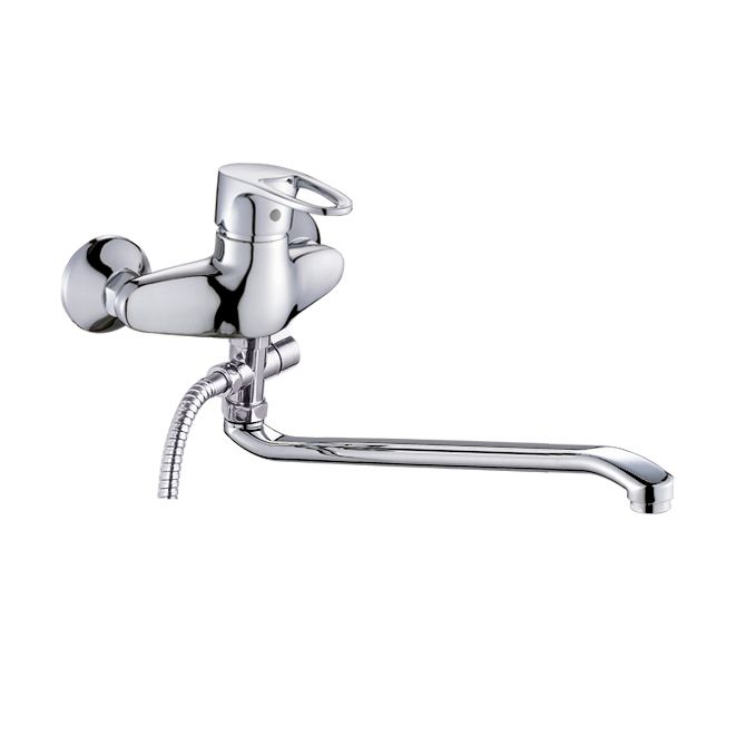 Смеситель д/ванны одн.изогн.изл.шар.перекл.P2121 