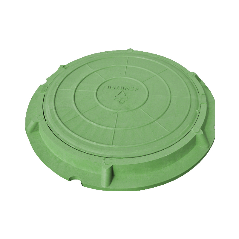 Люк полимерно-композитный 30кН, Л-60 зеленый 