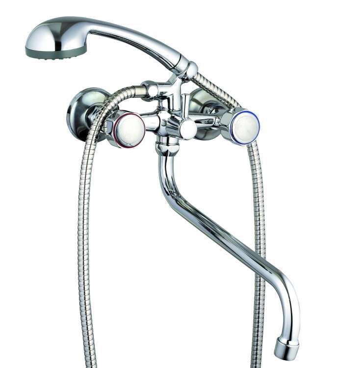 Смеситель д/ванны P2466  двухрычажный