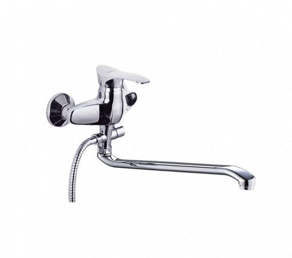 Смеситель д/ванны одн.изогн.изл.шар.перекл.P2101