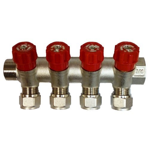 Коллектор  вентиль 3/4х16 м/п   2 