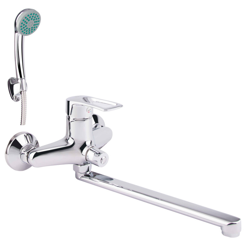 Смеситель д/ванны P22217  однорычажный с шаровым переключателем